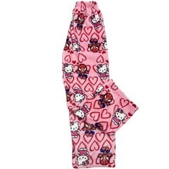 Paksut naisten pyjamahousut, Hello Kitty, vaaleanpunainen hinta ja tiedot | Yöasut ja pyjamat | hobbyhall.fi