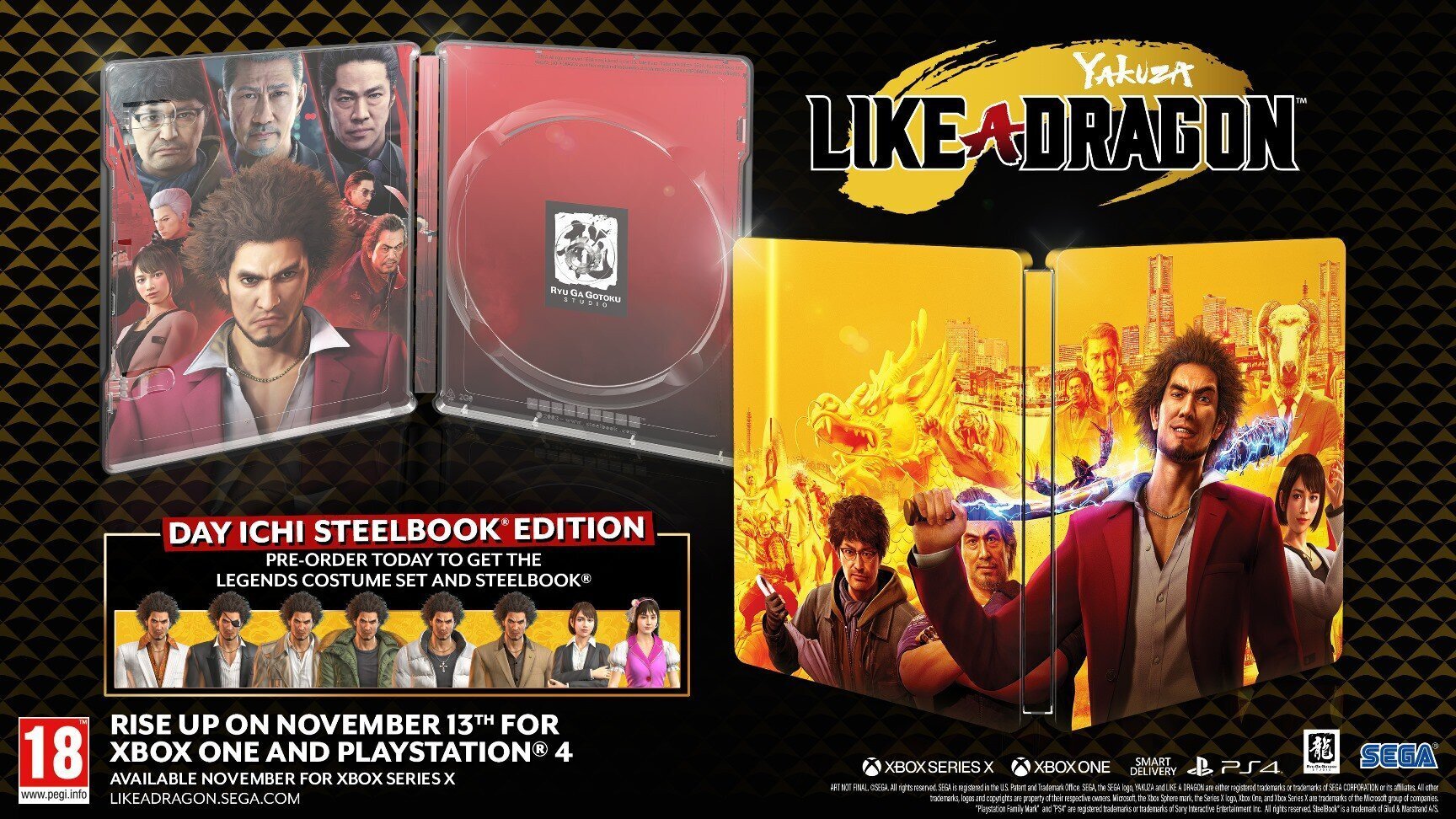 Yakuza: Like A Dragon Day Ichi Steelbook Edition PS4 hinta ja tiedot | Tietokone- ja konsolipelit | hobbyhall.fi