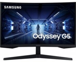 Samsung Odyssey G5 27" QHD näyttö LC27G55TQWRXEN hinta ja tiedot | Näytöt | hobbyhall.fi