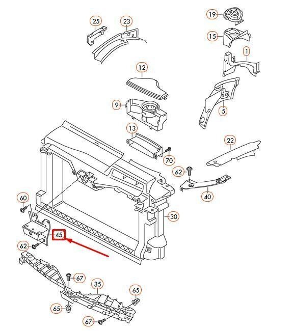 Aito tuki lukon kantajalle VW Scirocco 1K8805567A hinta ja tiedot | Lisätarvikkeet autoiluun | hobbyhall.fi