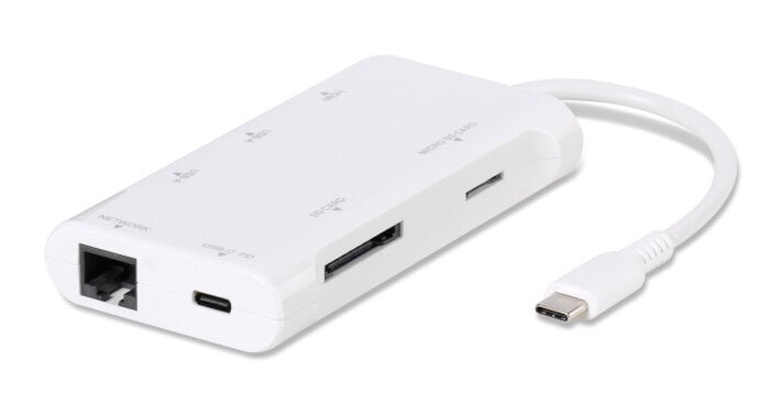 Sovitin VIVANCO USB C - SD / Micro SD / USB C / 2x USB A / HDMI / RJ45, 0.1 m