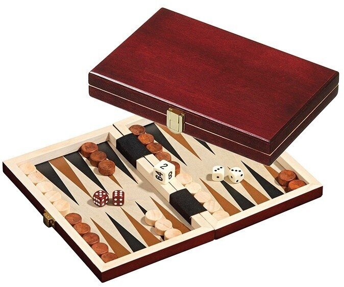 Backgammon Philos Saloniki, 19,5x12,5 cm hinta ja tiedot | Lautapelit ja älypelit | hobbyhall.fi