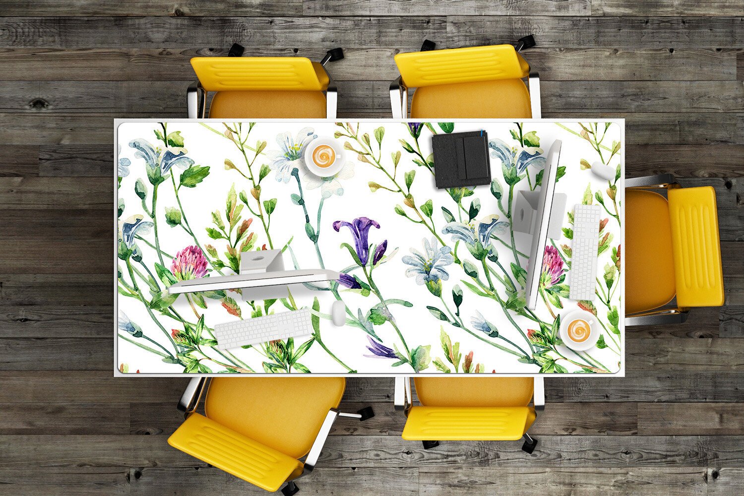 Decormat pöytämatto, peltokukat, 90x45 cm hinta ja tiedot | Pöytäliinat, tabletit ja lautasliinat | hobbyhall.fi