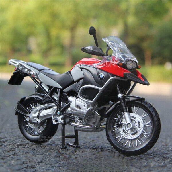 Maisto 1/12 BMW R1250GS R1200GS S1000RR Moottoripyörä malli Lelu Vehicle Collection Shork-absorber Off Road Autopyörä Lelut Auto