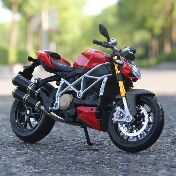 Maisto 1/12 Ducati 1199 Panigale Moottoripyörät Seos Moottoripyörä Malli Iskunvaimentimet on Auto Kid