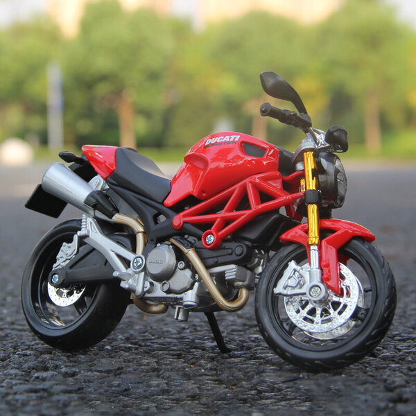 Maisto 1/12 Ducati 1199 Panigale Moottoripyörät Seos Moottoripyörä Malli Iskunvaimentimet on Auto Kid