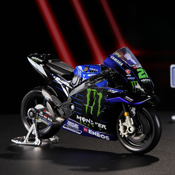 Maisto 1:18 Yamaha Factory Racing Team #21 #20 Die Moto GP Casting Alloy Motorcycle Model Collection Gift Toy 2022 MotoGP