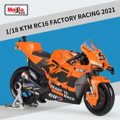 Maisto 1:18 2023 Red Bull KTM Factory Racing #33 Binder #88 Oliveira lisensoitu Alloy Race -moottoripyörämallikokoelma hinta ja tiedot | Pienoismallit | hobbyhall.fi