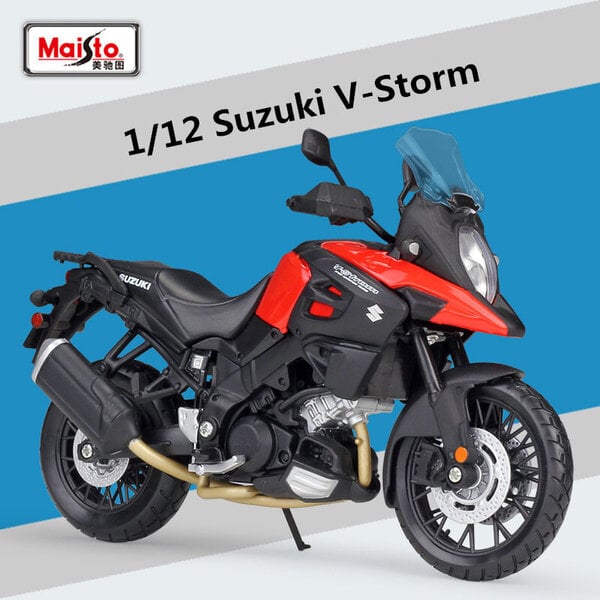 Maisto 1:12 Suzuki V-Storm Alloy Racing Motorcycle Model Diecast Metal Street Sports Moottoripyörämalli Lasten