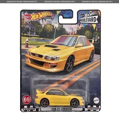 Alkuperäiset pyörät Premium Car Boulevard Diecast 1/64 Vehicles Super Silhouette Nissan Skyline Subaru Kid Boy Lelut lapsille