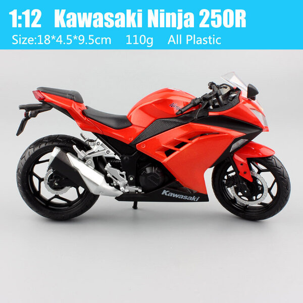 1/12 automaxx 2013 Kawasaki Ninja 250R SE 300 kilpavaaka Moottoripyörä lelu urheilupyörä Diecasts & Toy Vehicles mallit lelut jäljennökset