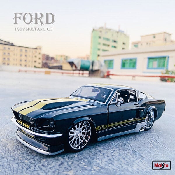 Maisto 1:24 Uusi 1967 Ford Mustang GT painevalu staattinen simulointi metalliseos auto malli askartelu koriste kokoelma lelu työkalut lahja