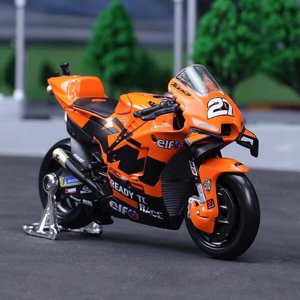 Maisto 1:18 Red Bull 2023 KTM RC16 Factory Racing 33# 88# metalliseos Moottoripyörä malli Iskunvaimentimet Collection Lelu Auto Kid Gift