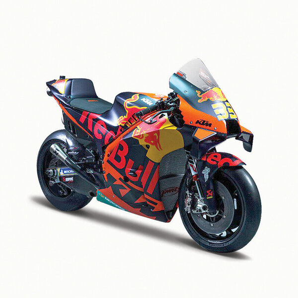 Maisto 1:18 Red Bull 2023 KTM RC16 Factory Racing 33# 88# metalliseos Moottoripyörä malli Iskunvaimentimet Collection Lelu Auto Kid Gift