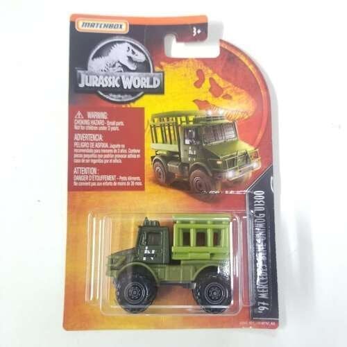 Alkuperäiset Mattel Matchbox Jurassic World Autolelut 1/64 Offroad Dinosaurs Rescue Metsästysautolelut lapsille Moottoripyörämallit