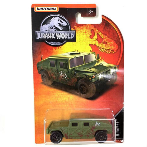 Alkuperäiset Mattel Matchbox Jurassic World Autolelut 1/64 Offroad Dinosaurs Rescue Metsästysautolelut lapsille Moottoripyörämallit