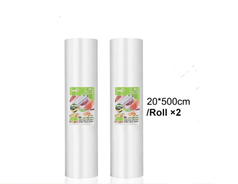 SaengQ-imupussit 20*500 cm/rulla, 2 rullaa hinta ja tiedot | Vakuumikoneet | hobbyhall.fi