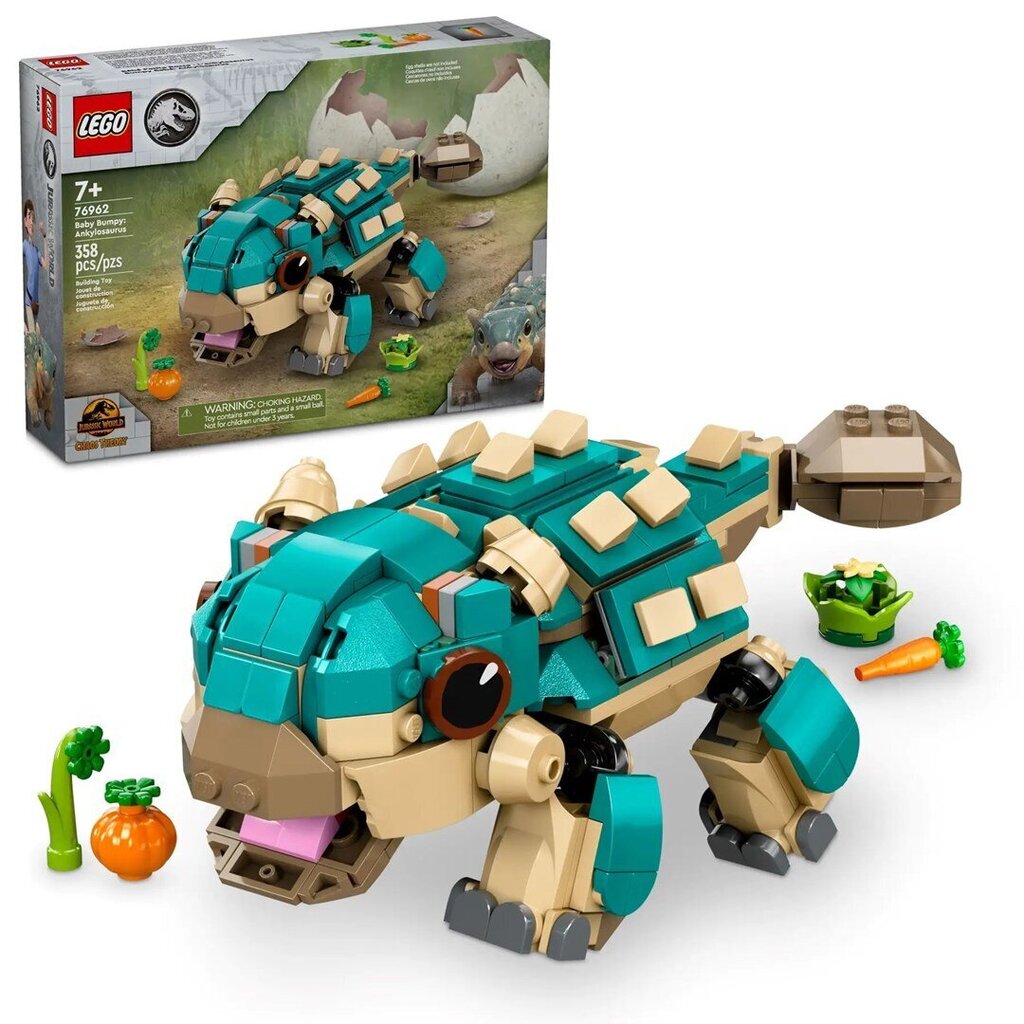 76962 LEGO® Jurassic World Bumpy the Little Ankylosaurus hinta ja tiedot | LEGOT ja rakennuslelut | hobbyhall.fi