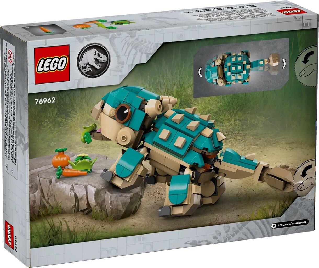 76962 LEGO® Jurassic World Bumpy the Little Ankylosaurus hinta ja tiedot | LEGOT ja rakennuslelut | hobbyhall.fi