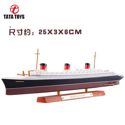 1:1250 RMS TITANIC LUSITANIA MAURETANIA NORMANDIE BRITANNIO RANSKA Risteilyalusmalli Atlas Diecast Boat Toys Collectiabl