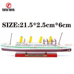 1:1250 RMS TITANIC LUSITANIA MAURETANIA NORMANDIE BRITANNIO RANSKA Risteilyalusmalli Atlas Diecast Boat Toys Collectiabl hinta ja tiedot | Pienoismallit | hobbyhall.fi