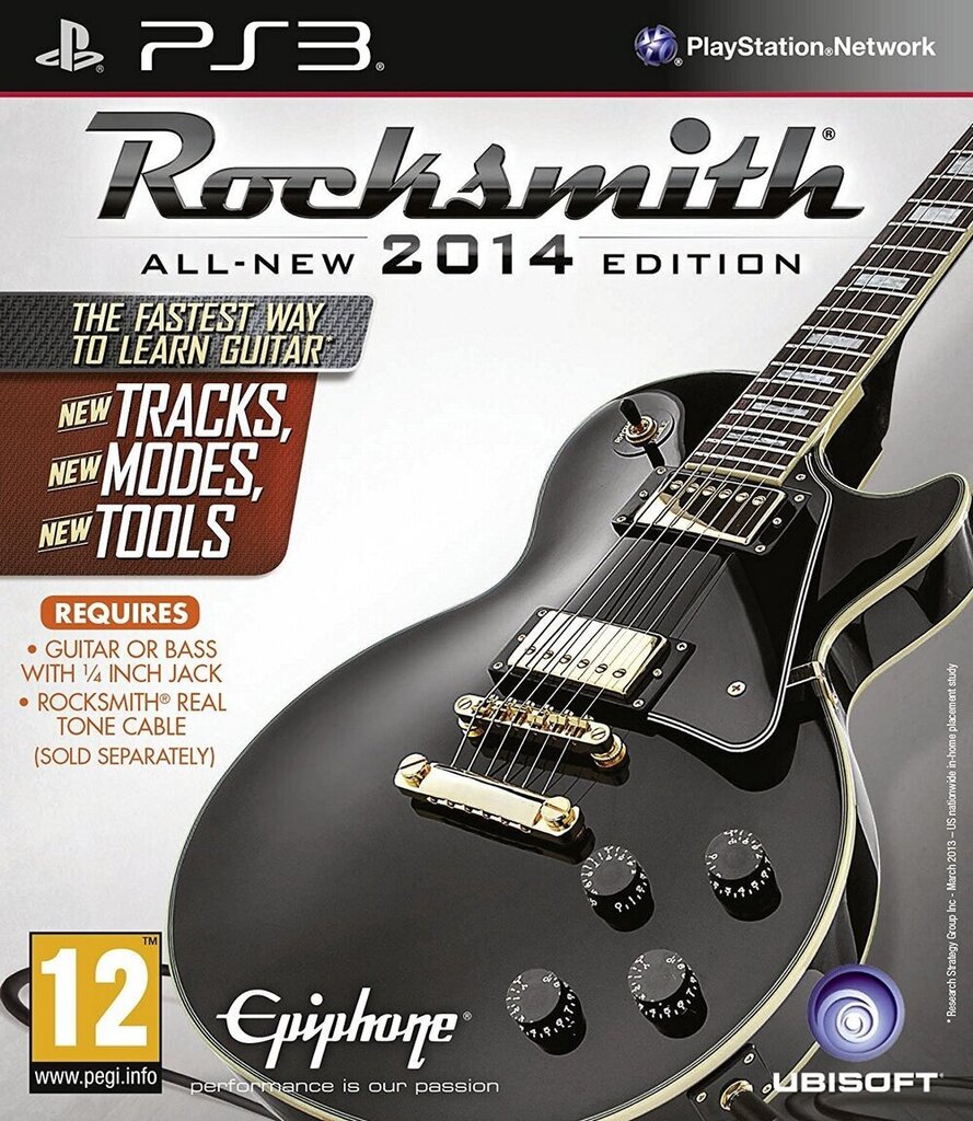 PS3 Rocksmith 2014 Edition hinta ja tiedot | Tietokone- ja konsolipelit | hobbyhall.fi