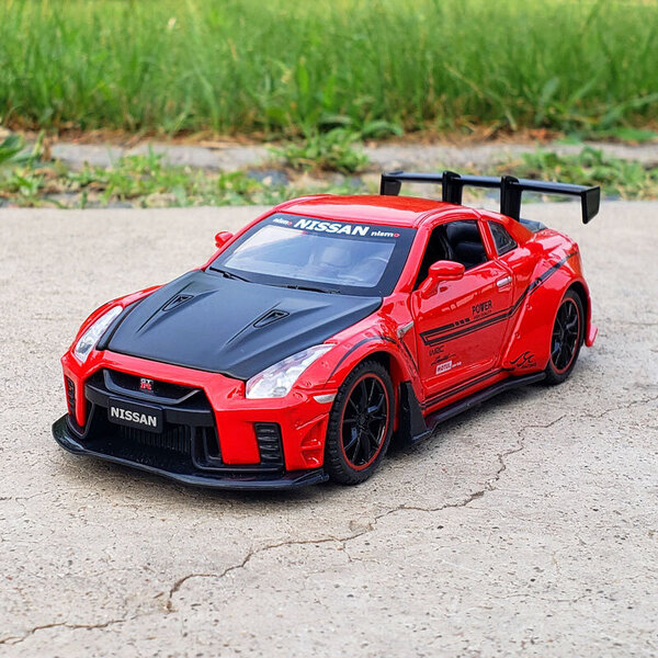 1:32 Nissan Skyline Ares GTR R34 R35 Diecasts & ajoneuvot Metalliauto Korkea Kokoelma