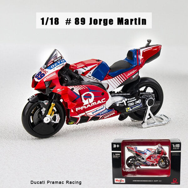 Maisto 1:18 UUSI 2022 Yamaha Factory Racing Team #21 #20 Die Moto GP Racing valumetallimoottoripyörä Mallikokoelman lahjalelu