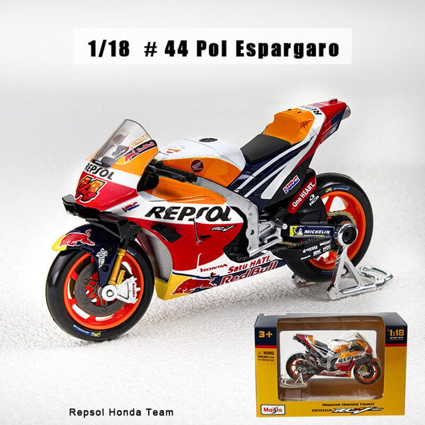 Maisto 1:18 UUSI 2022 Yamaha Factory Racing Team #21 #20 Die Moto GP Racing valumetallimoottoripyörä Mallikokoelman lahjalelu