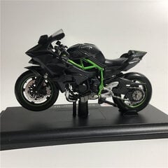 1:18 KAWASAKI NINJA H2 R Moottoripyörä Maisto Diecast Alloy Malli Lelu Musta Ninja H2R Moottoripyörä Irrotettava Collection hinta ja tiedot | Pienoismallit | hobbyhall.fi