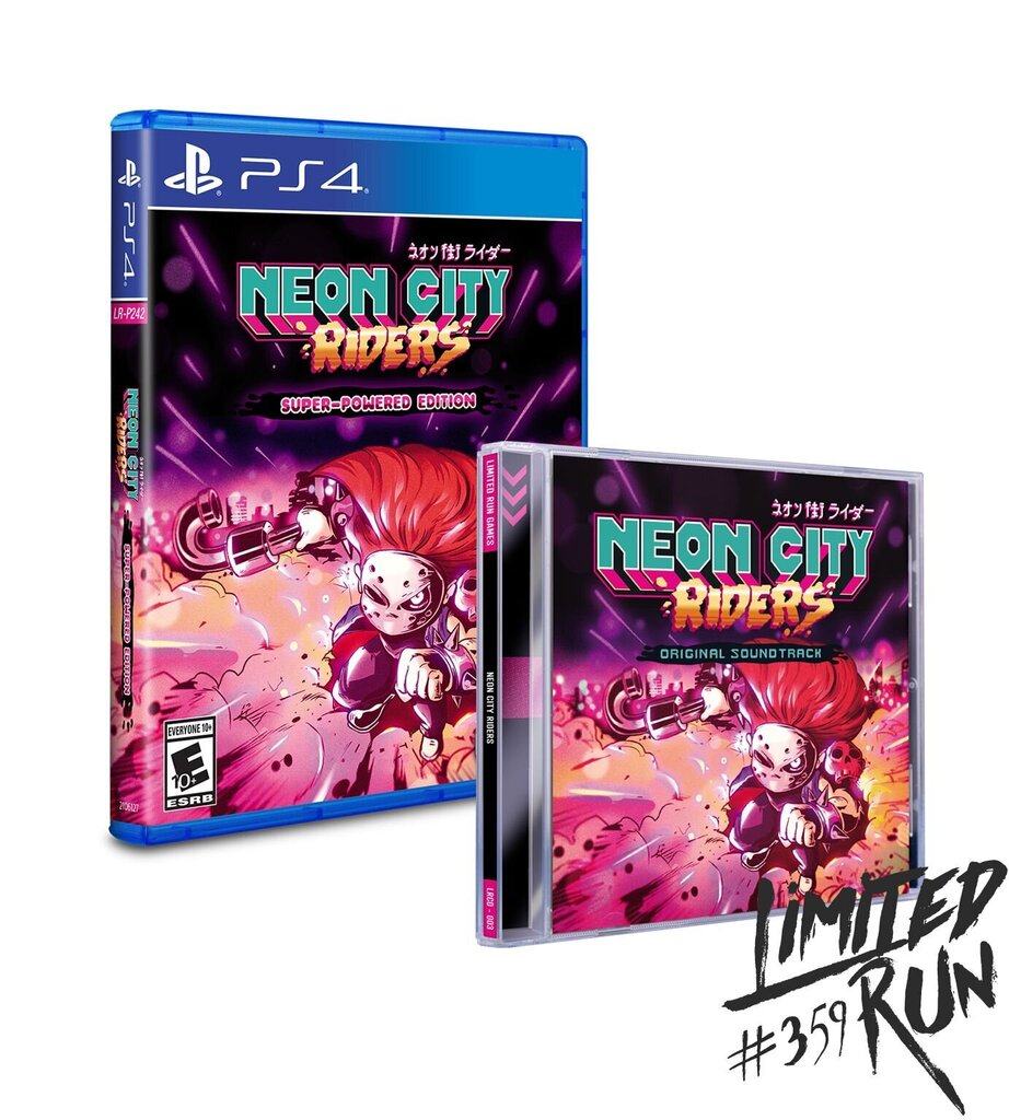 PlayStation 4 -peli Neon City Riders - Super-Powered Edition (Limited Run # 359). hinta ja tiedot | Tietokone- ja konsolipelit | hobbyhall.fi