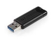 Verbatim - PinStripe USB 3.0 -asema 64 Gt, musta hinta ja tiedot | Muistitikut | hobbyhall.fi