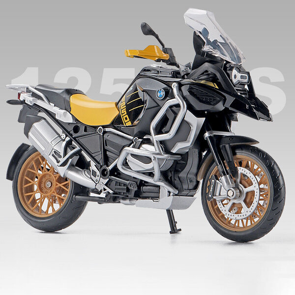 1:12 BMW R1250GS ADV metalliseos Diecast Lelu Moottoripyörä Automalli Ääni ja Valo Off Road Autopyörä Lelut Ajoneuvo Auto Poikien kokoelma