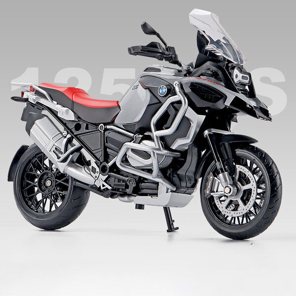 1:12 BMW R1250GS ADV metalliseos Diecast Lelu Moottoripyörä Automalli Ääni ja Valo Off Road Autopyörä Lelut Ajoneuvo Auto Poikien kokoelma