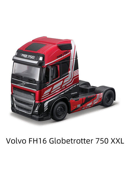 Bburago 1:43 Volvo FH16 Globetrotter 750 XXL 4X2 raskaan traktorin kuorma-auton pää Die Cast Keräilyharrastukset Moottoripyörä mallilelut