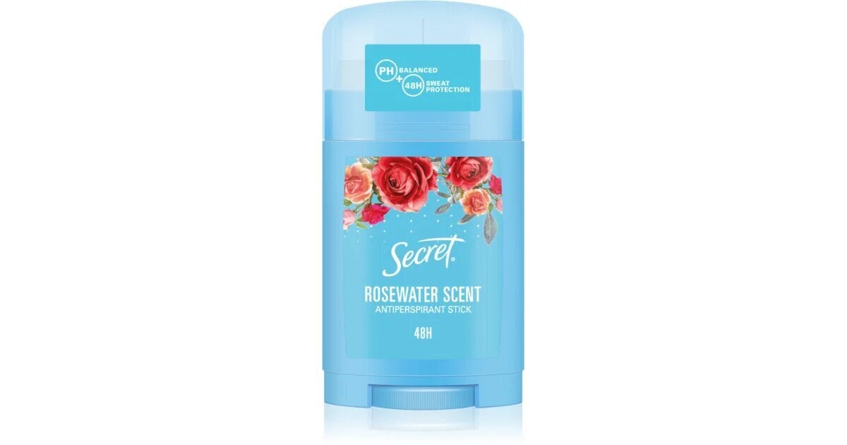 Naisten antiperspirantti Secret Rose Water 40 ml x 3 kpl. hinta ja tiedot | Deodorantit | hobbyhall.fi