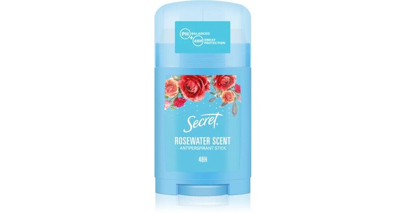 Naisten antiperspirantti Secret Rose Water 40 ml x 3 kpl.