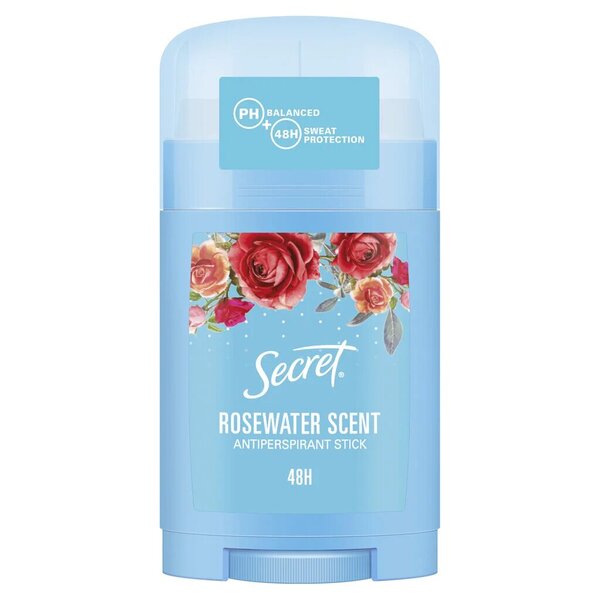 Naisten antiperspirantti Secret Rose Water 40 ml x 3 kpl.