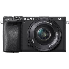 Sony A6400 runko + 16-50mm f / 3.5-5.6 E PZ OSS (musta) hinta ja tiedot | Sony Puhelimet, älylaitteet ja kamerat | hobbyhall.fi