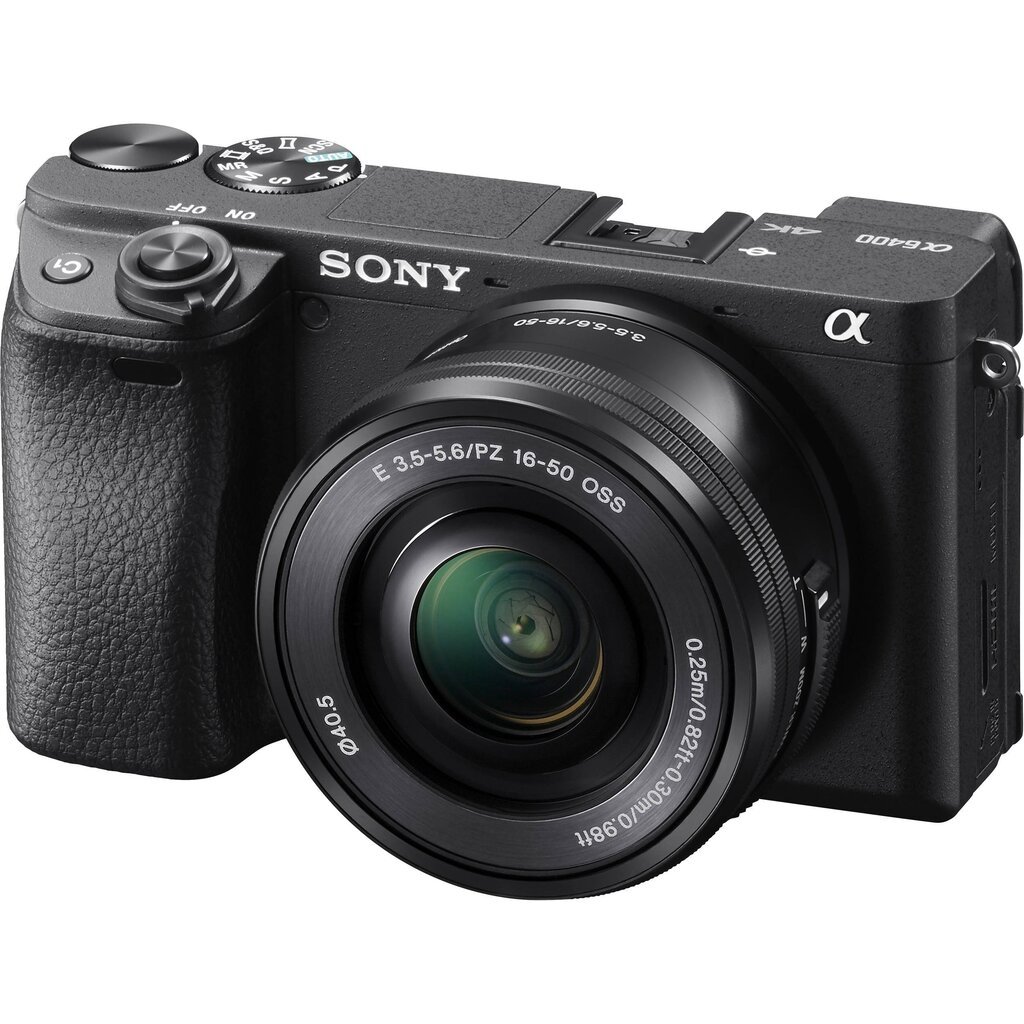 Sony A6400 runko + 16-50mm f / 3.5-5.6 E PZ OSS (musta) hinta ja tiedot | Kamerat | hobbyhall.fi