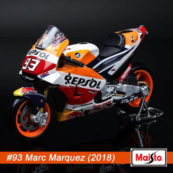 Maisto 1:18 MOTO GP YAMAHA Factory Racing Team 2018 Alloy #25 Maverick #46 Rossi Die Cast Malli Lelu Keräilymalli Moottoripyörä