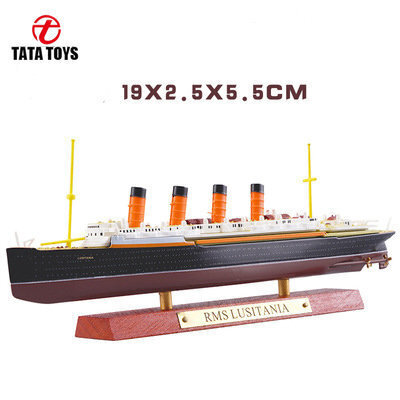 1:1250 RMS TITANIC LUSITANIA MAURETANIA NORMANDIE BRITANNIO RANSKA Risteilyalusmalli Atlas Diecast Boat Toys Collectiabl