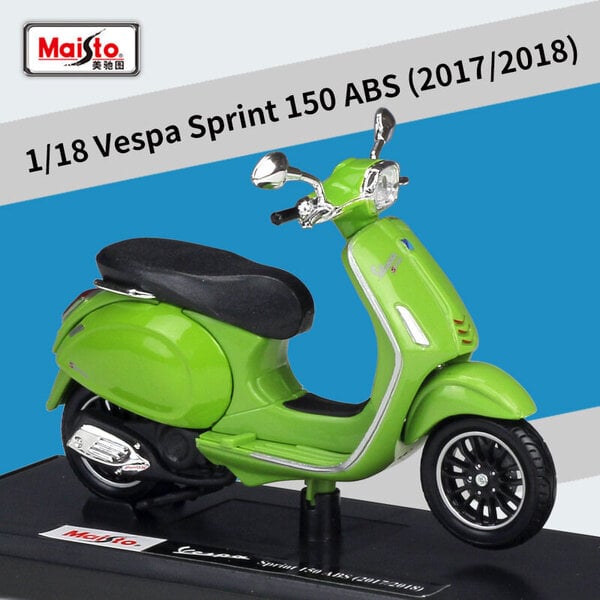 Maisto 1:18 Piaggio Vespa 125 ET3 Primavera 1976 Classic Alloy Moottoripyörä malli Skootteri Die Cast Roman Holiday Collection Gift