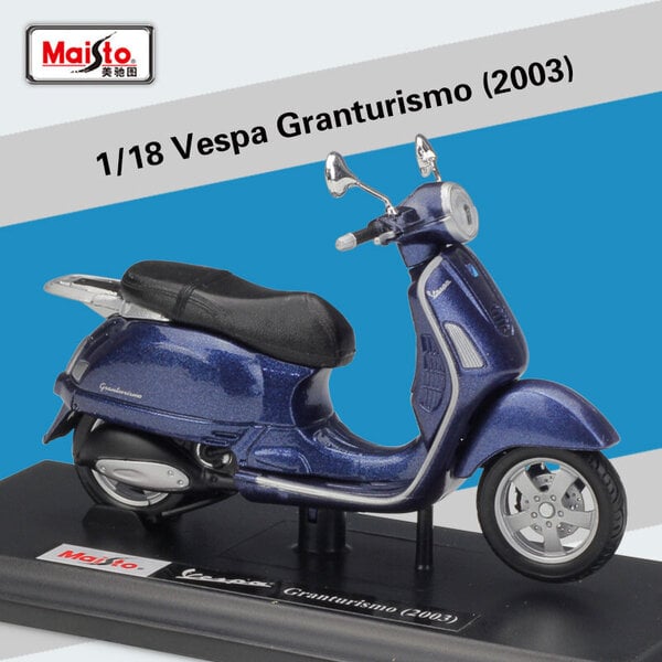 Maisto 1:18 Piaggio Vespa 125 ET3 Primavera 1976 Classic Alloy Moottoripyörä malli Skootteri Die Cast Roman Holiday Collection Gift