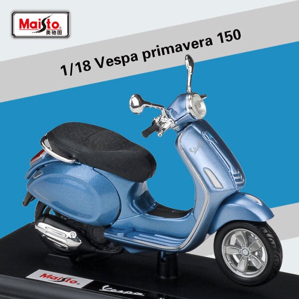 Maisto 1:18 Piaggio Vespa 125 ET3 Primavera 1976 Classic Alloy Moottoripyörä malli Skootteri Die Cast Roman Holiday Collection Gift