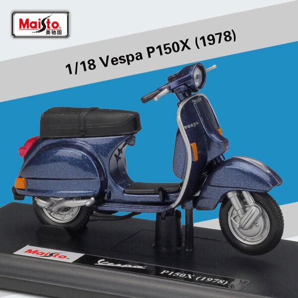 Maisto 1:18 Piaggio Vespa 125 ET3 Primavera 1976 Classic Alloy Moottoripyörä malli Skootteri Die Cast Roman Holiday Collection Gift