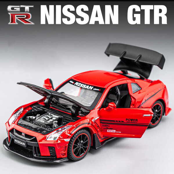 Uusi 1:32 NISSAN GTR GT-R R35 metalliseos automalli painevalut ja leluajoneuvot leluautot lasten lelut lapsille lahjat pojan lelu