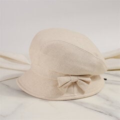 Naisten Bucket-Hattu Syksyn Ja Talven Beige hinta ja tiedot | Naisten päähineet | hobbyhall.fi