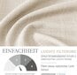 TOPICK Puoli-Läpinäkyvät Verhot, Grommet-kiinnitys, Vaaleanbeige, 130 x 225 cm, 2 kpl hinta ja tiedot | Verhot | hobbyhall.fi