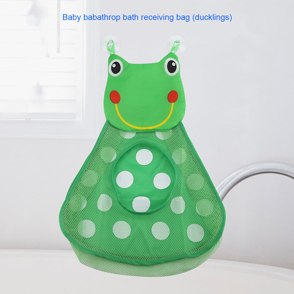 Baby Shower -säilytysverkko vahvoilla imukupeilla Lelupussiverkko Kylpyhuoneen järjestäjä (pieni sammakko) hinta ja tiedot | Kylpyvälineet | hobbyhall.fi